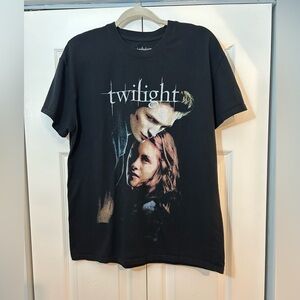 Twilight Movie Graphic T Shirt Bella Edward Vampire Tee Black Women’s Y2K